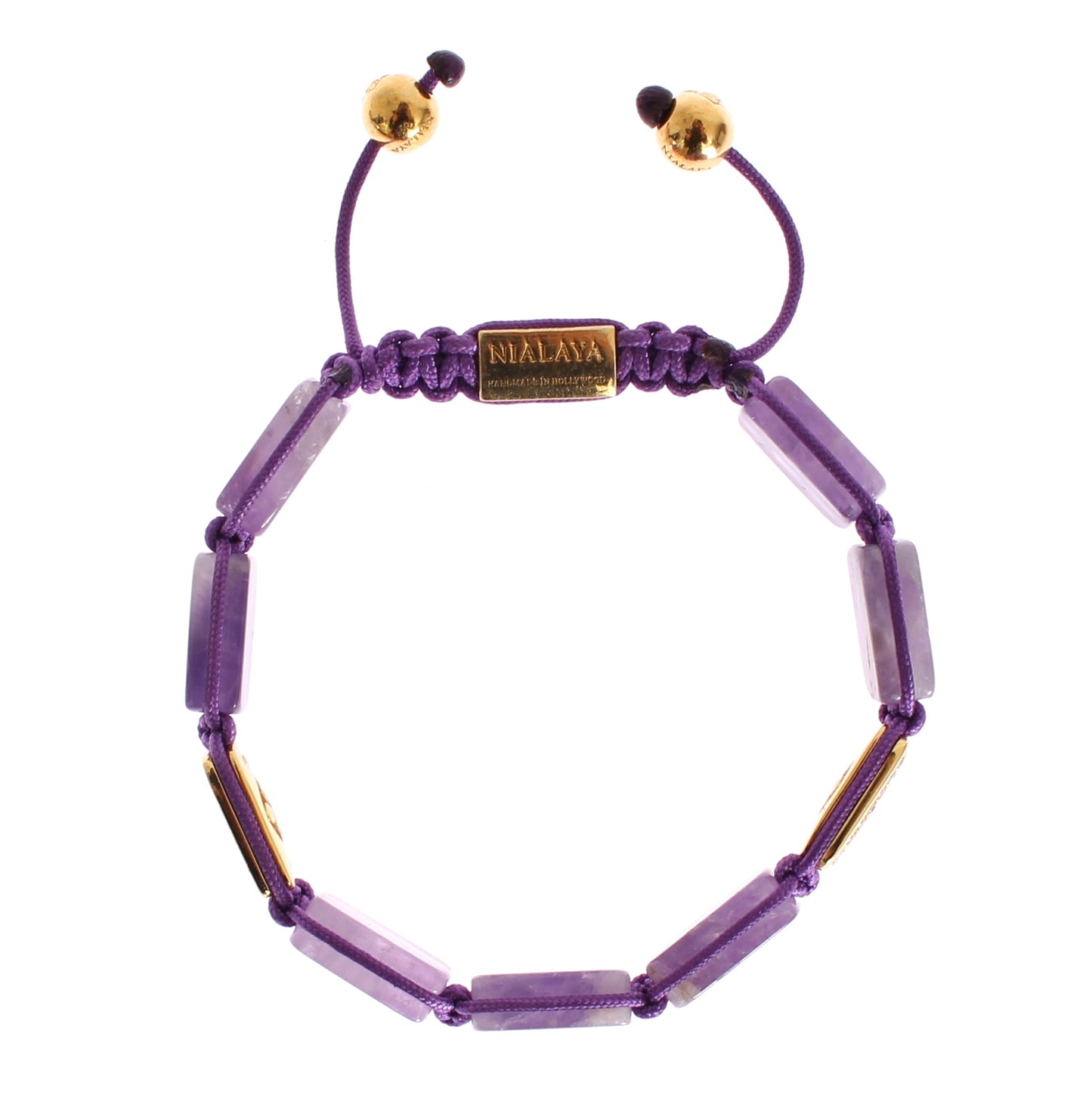 CZ Amethyst 18K Gold 925 Armband