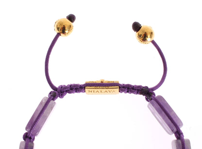 CZ Amethyst 18K Gold 925 Armband