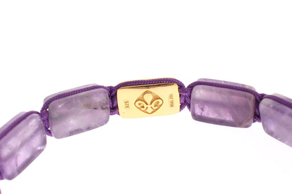 CZ Amethyst 18K Gold 925 Armband