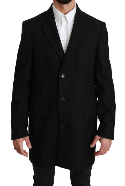 Blazer noir 100% laine