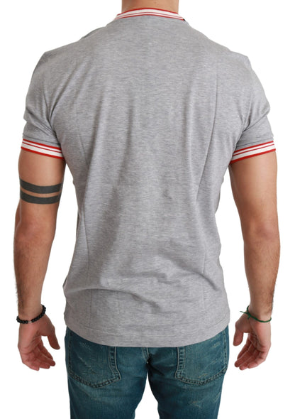 T-shirt Top in cotone grigio 2019 Anno del maiale