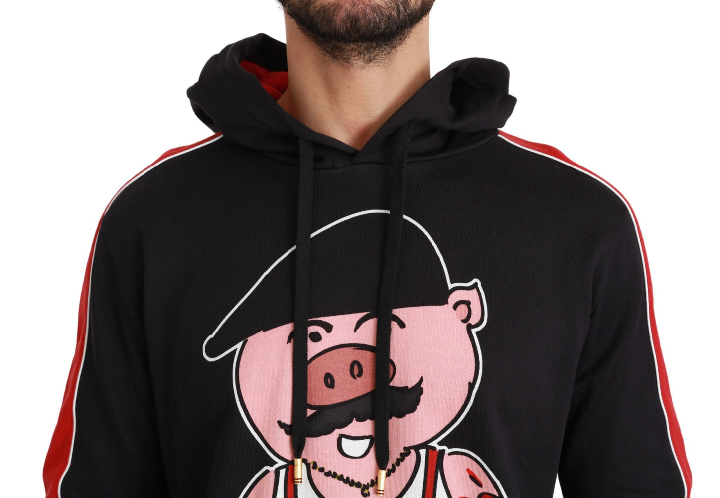 Pull à capuche Cochon noir de l'année