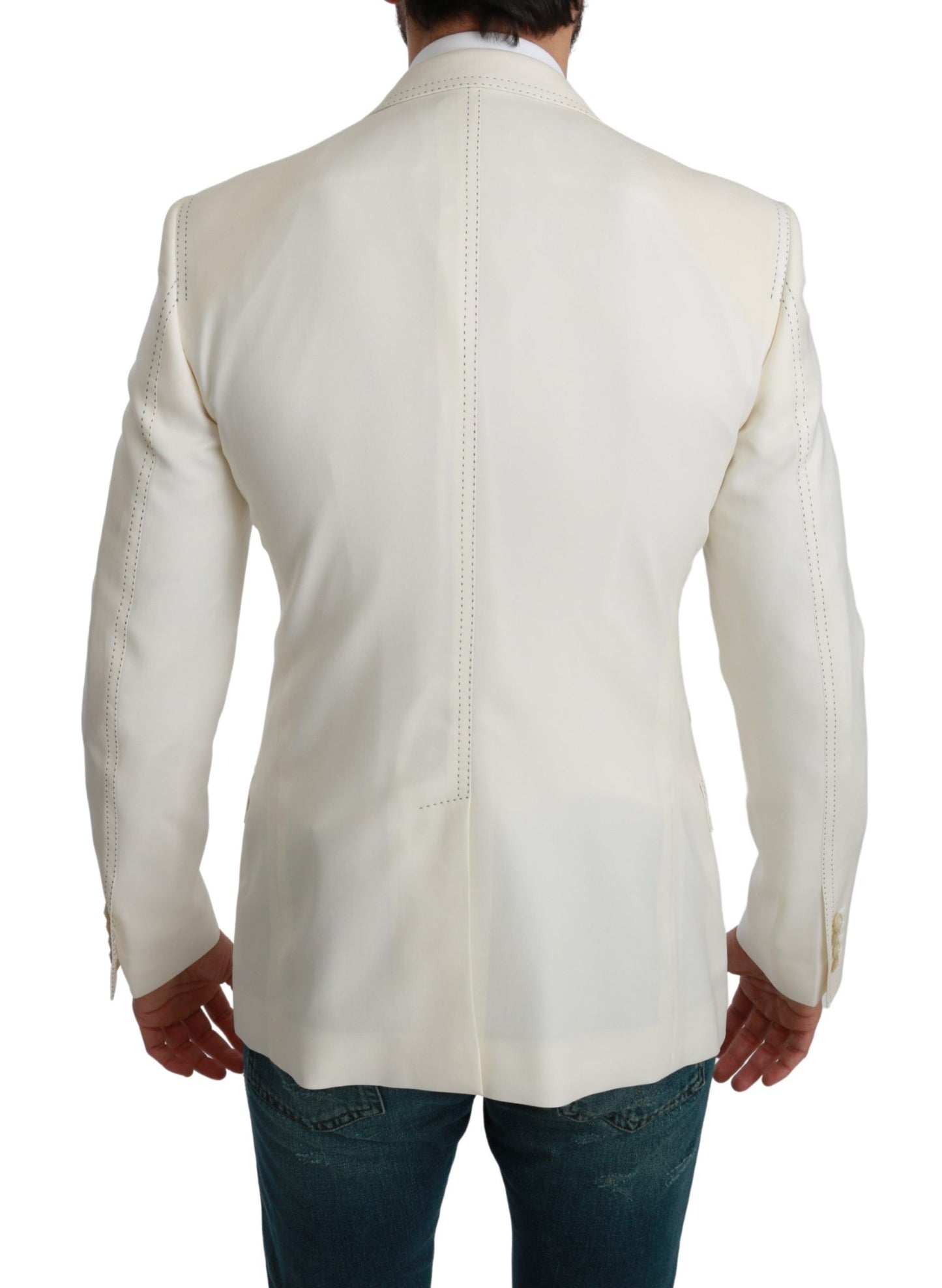 Blazer formale monopetto color crema SICILIA