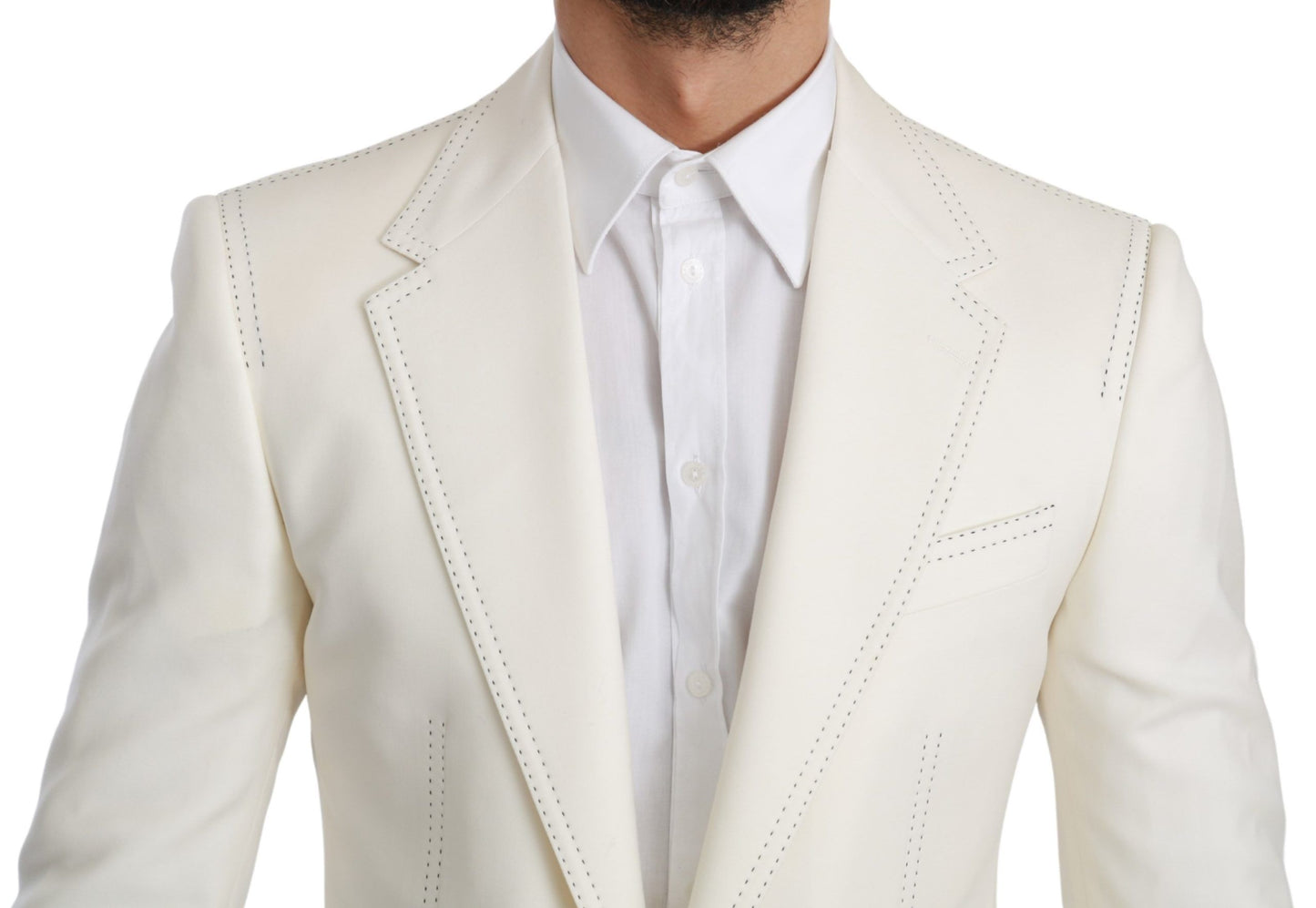 Blazer formale monopetto color crema SICILIA