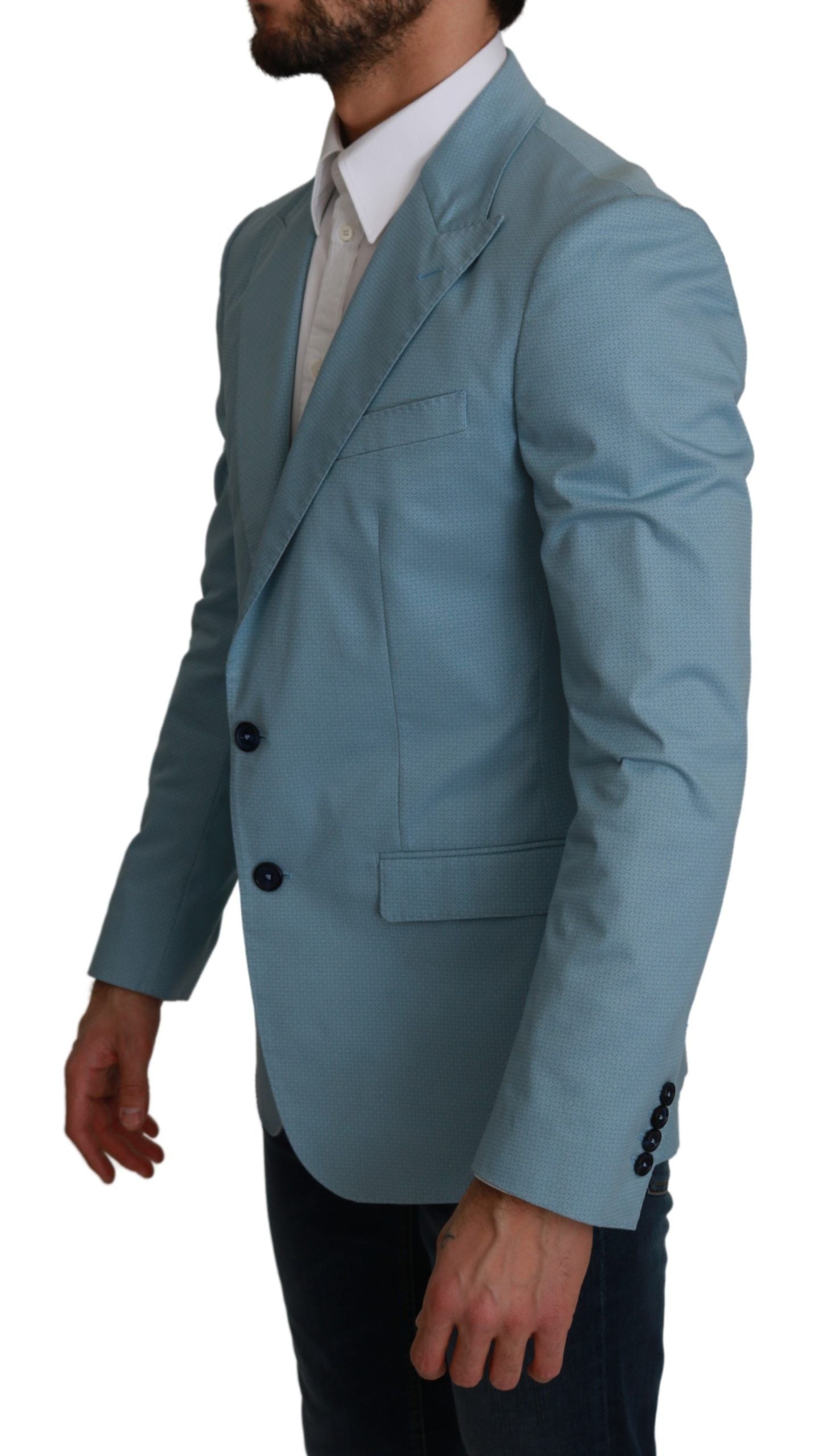 Giacca cappotto slim fit blu Blazer MARTINI