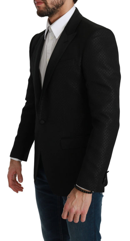 Giacca slim fit nera Blazer MARTINI