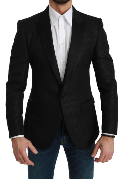 Giacca slim fit nera Blazer MARTINI