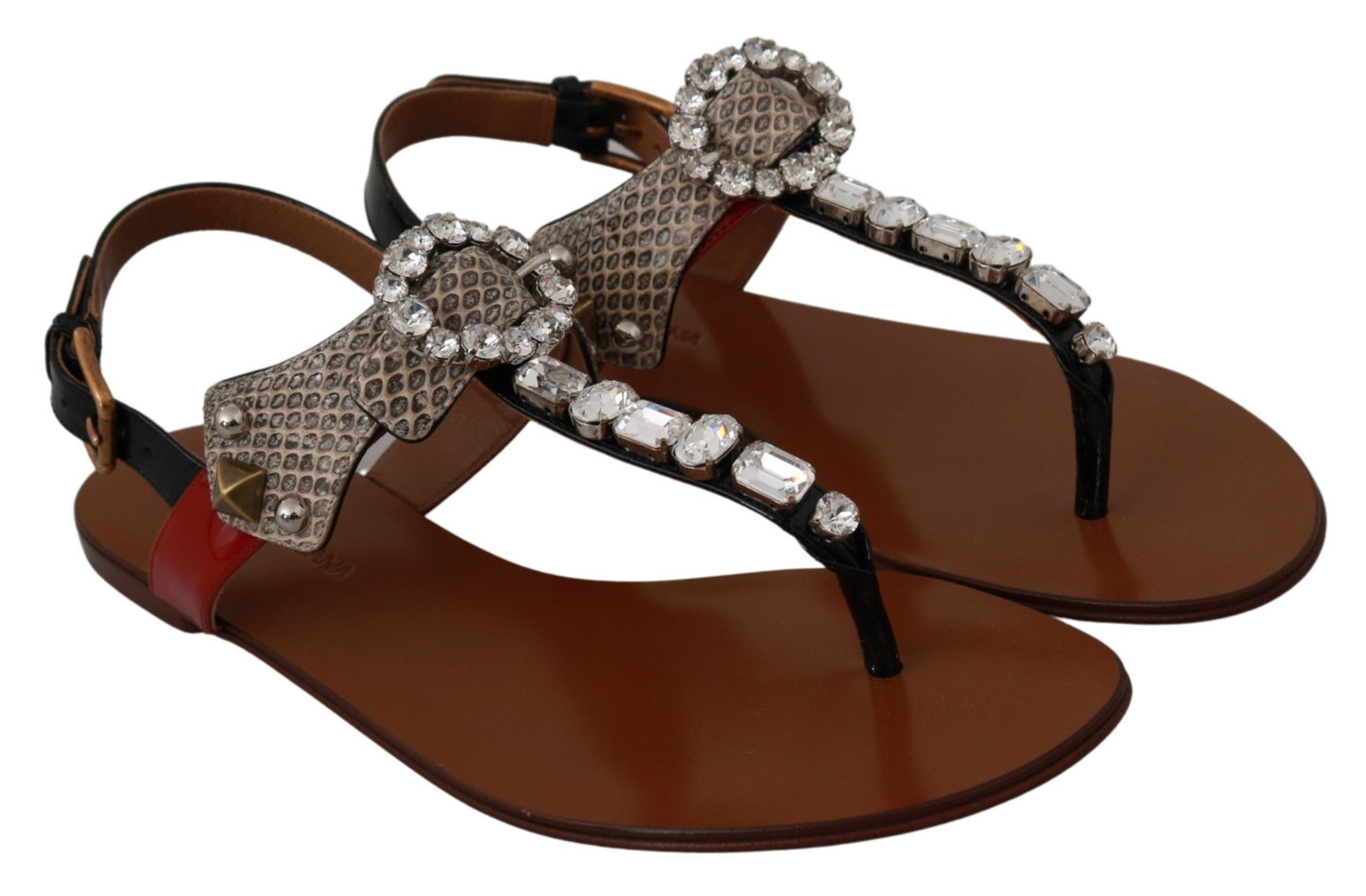 Sandali in pelle Ayers Crystal Infradito Scarpe