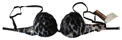 Roberto Cavalli Elegant Black Lace Reggiseno Bra