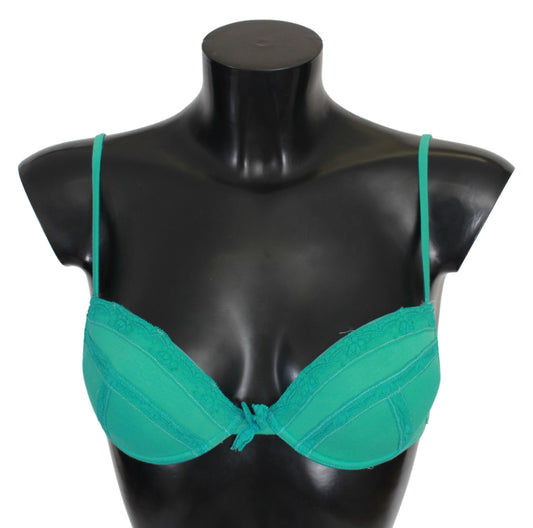 Reggiseno push up verde Intimo 100% cotone