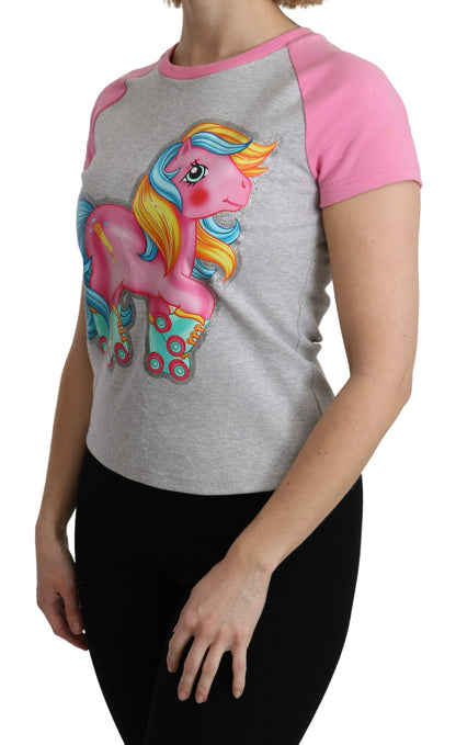 T-shirt grigia e rosa in cotone My Little Pony Top