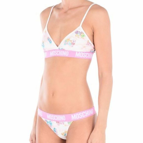 Weißes My Little Pony BH-Slip-Set, zweiteiliger Bikini