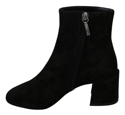 Chaussures bottes L'Amore E'Bellezza en daim noir