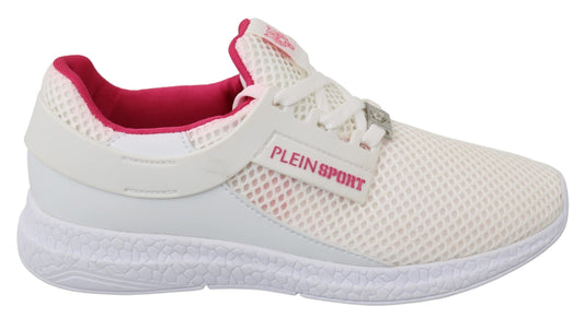 Scarpe da ginnastica Becky in poliestere bianco rosa