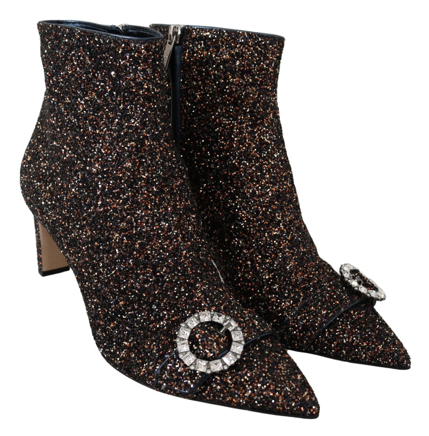 Mix Stoff Glitter Leder Hanover 65 Stiefel Schuhe