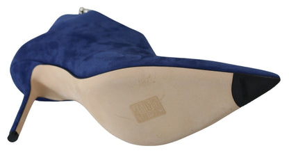 Scarpe stivali Blaize 100 in pelle blu pop