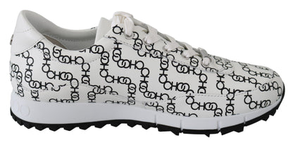 Elegant Monochrome Leather Sneakers