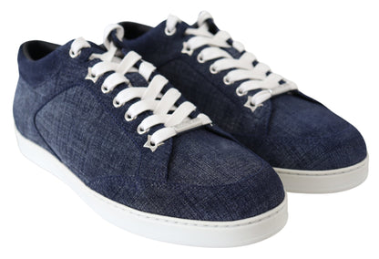 Scarpe da ginnastica in denim blu Miami