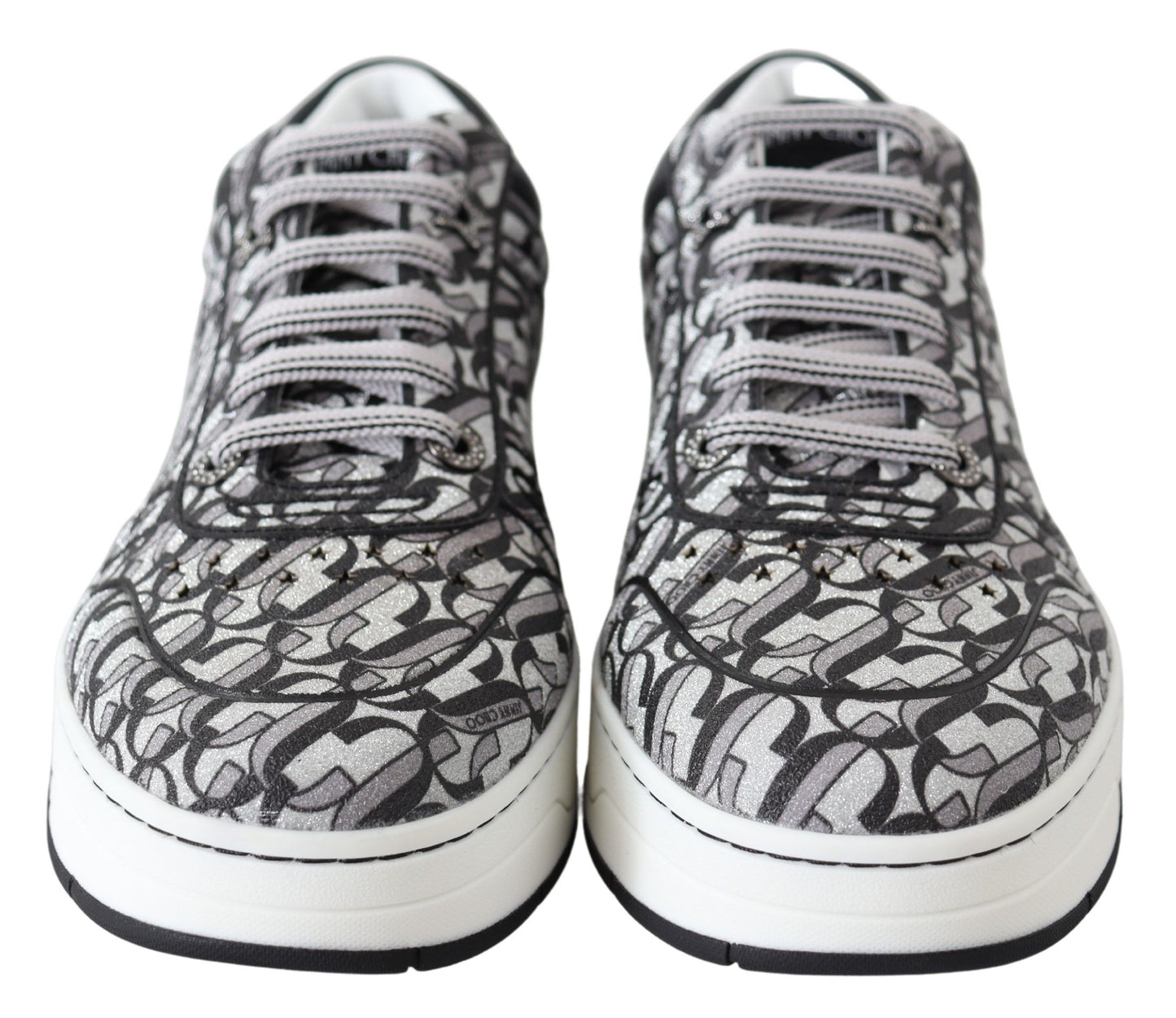 Silber-schwarze Glitzer-Hawaii-Sneaker