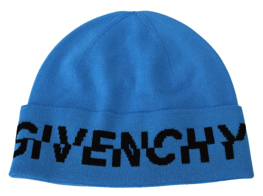 Cappello berretto invernale caldo unisex in lana blu