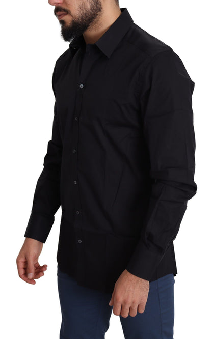 Chemise habillée OR formelle en coton stretch noir