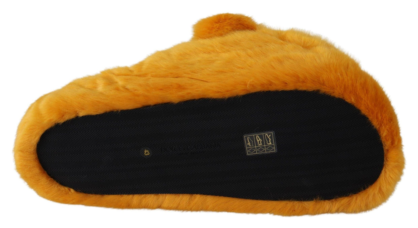 Jaune LION Appartements Pantoufles Sandales Chaussures