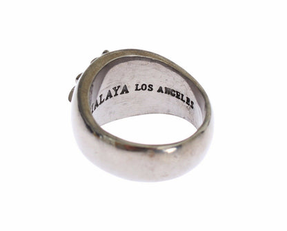 Bague avec écusson authentique en argent sterling 925