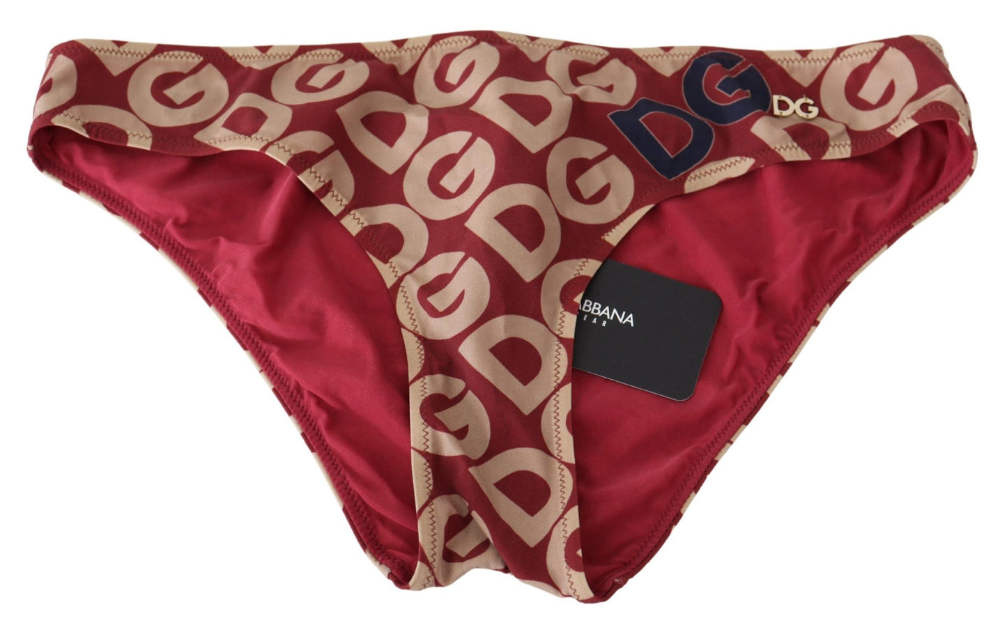 Costume da bagno bikini beachwear con stampa logo DG multicolore