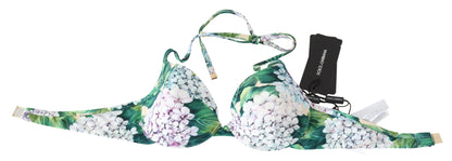 Dolce & Gabbana Chic Floral Bikini Top - Summer Swimwear Delight