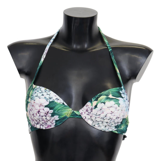 Mehrfarbige Beachwear-Bikinioberteile mit Blumendruck