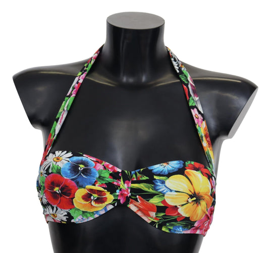 Hauts de bikini imprimés floraux multicolores