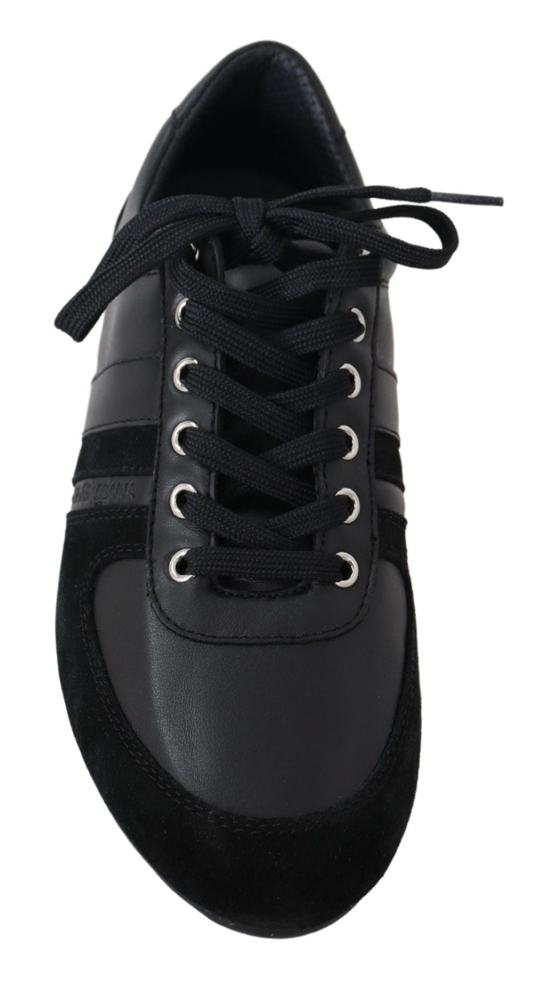 Scarpe da ginnastica casual in pelle con logo nero