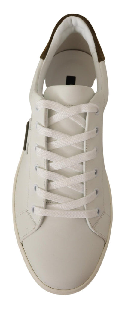 Dolce & Gabbana Chic White Leather Sneakers for Men