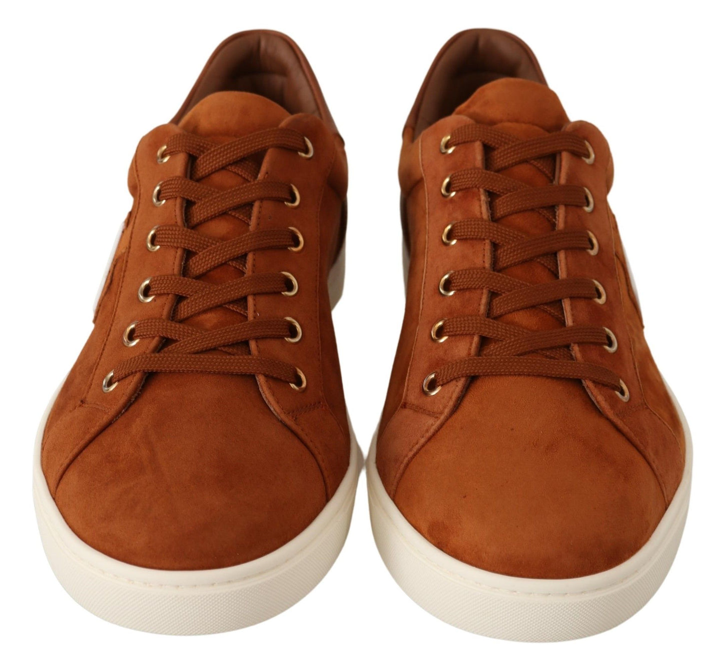 Sneakers basse in pelle scamosciata marrone chiaro