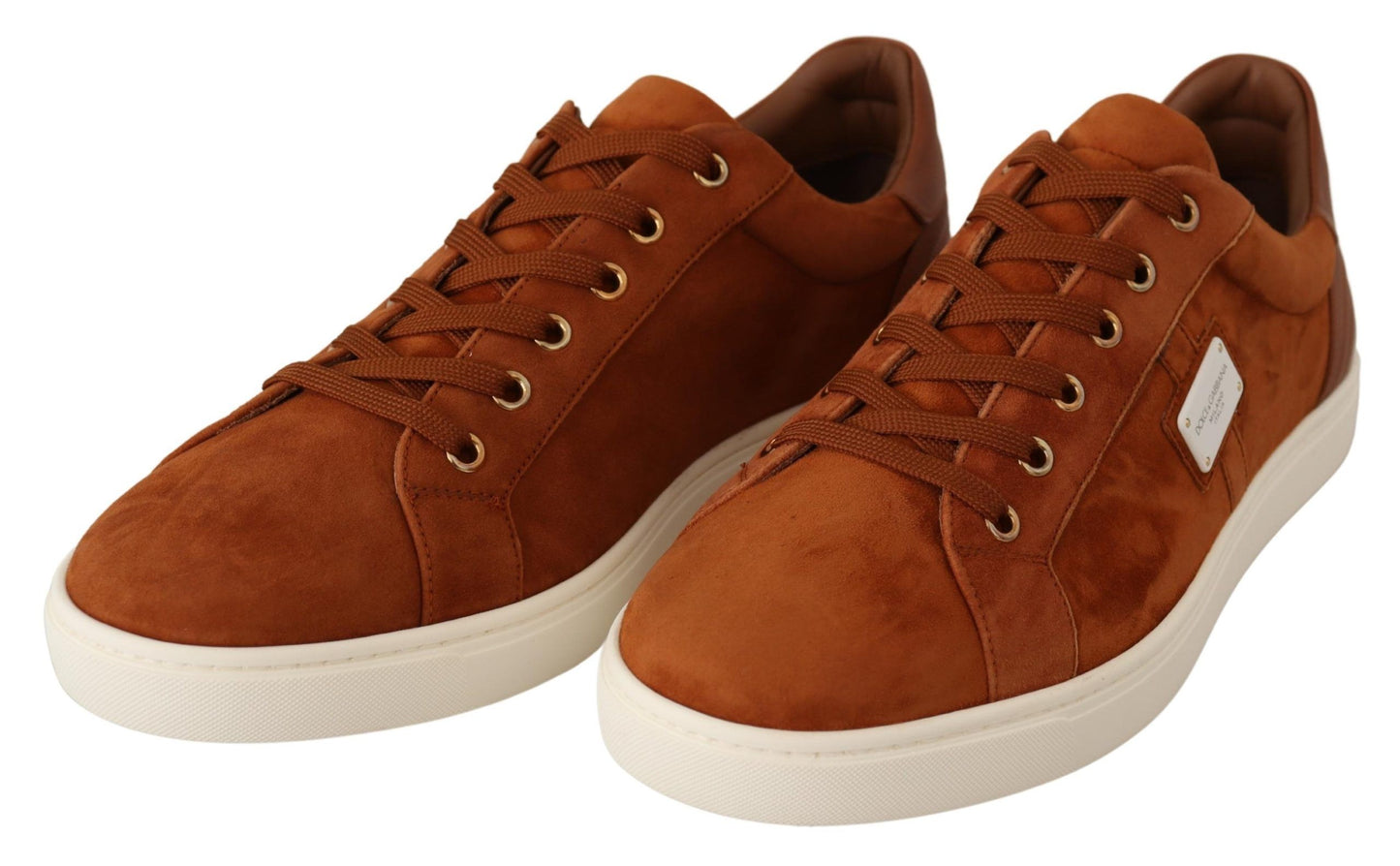 Sneakers basse in pelle scamosciata marrone chiaro