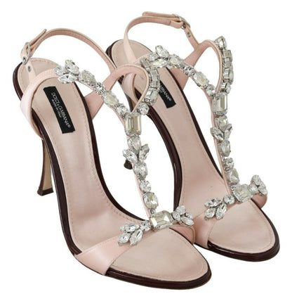 Rosa Kristalle Heels Keira Sandalen