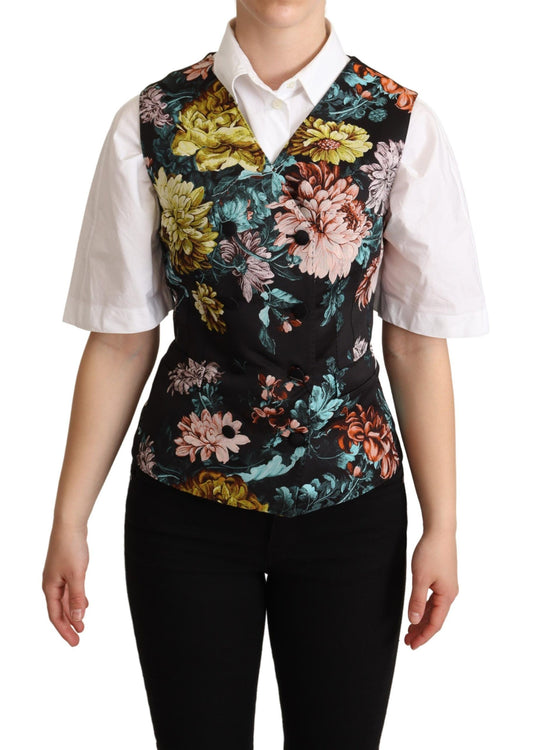 Dolce & Gabbana Exquisite Floral Jacquard Waistcoat