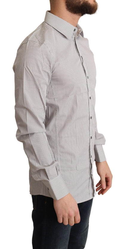 Chemise SICILY pour homme coupe slim en coton gris