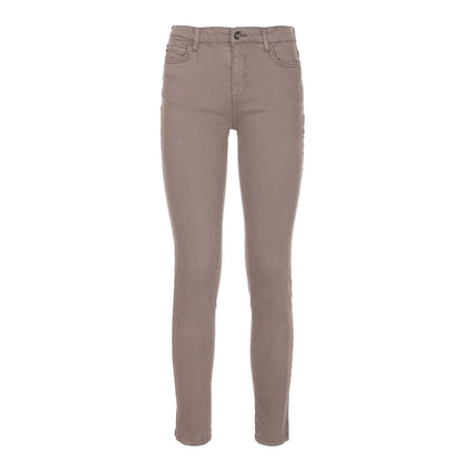 Graue Baumwolljeans und -hose