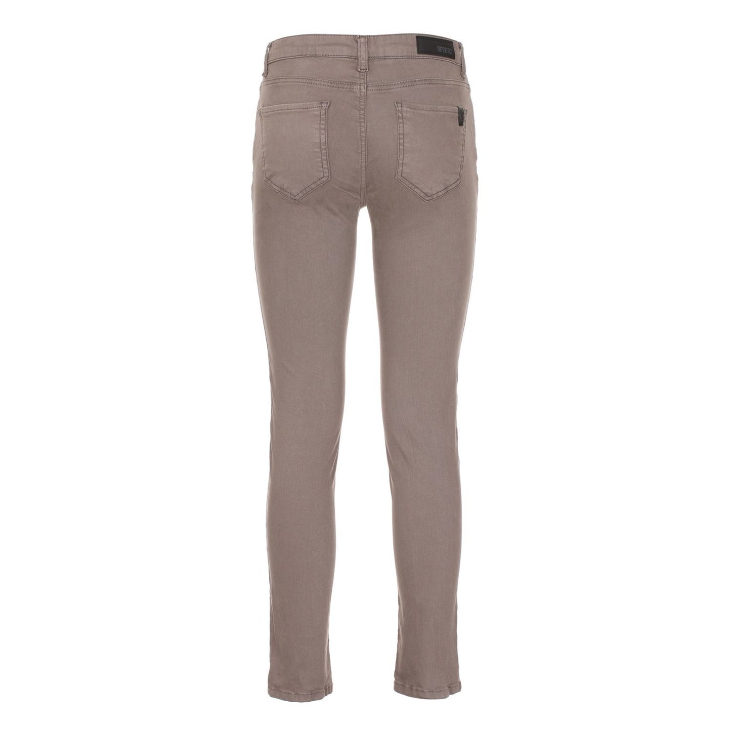 Graue Baumwolljeans und -hose