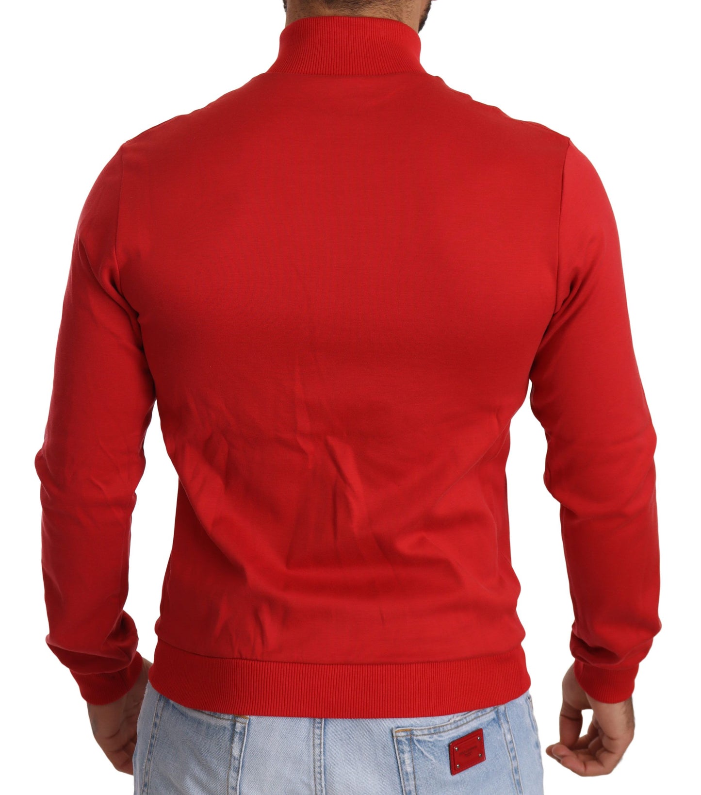 Roter DG Motor Club Reißverschluss-Stretchpullover