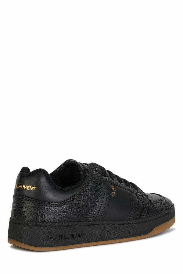 Sneakers basse in pelle di vitello nera