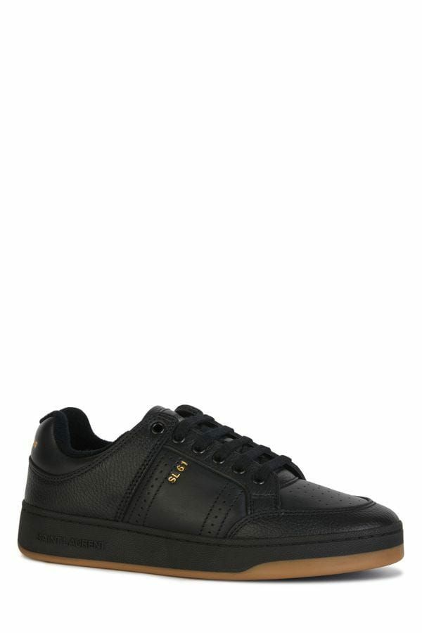 Sneakers basse in pelle di vitello nera