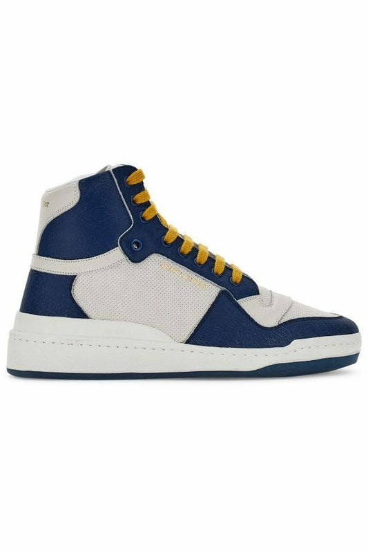 Sneakers medie in pelle di vitello blu