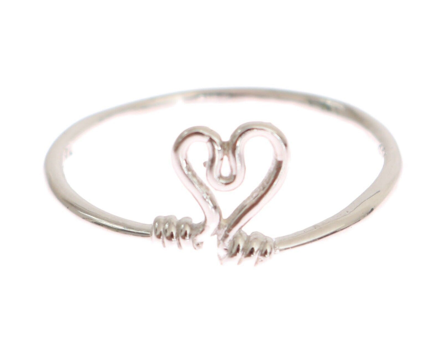 Bague coeur d'amour authentique pour femme en argent