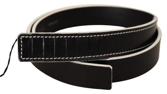 Ceinture de taille de mode en cuir blanc noir