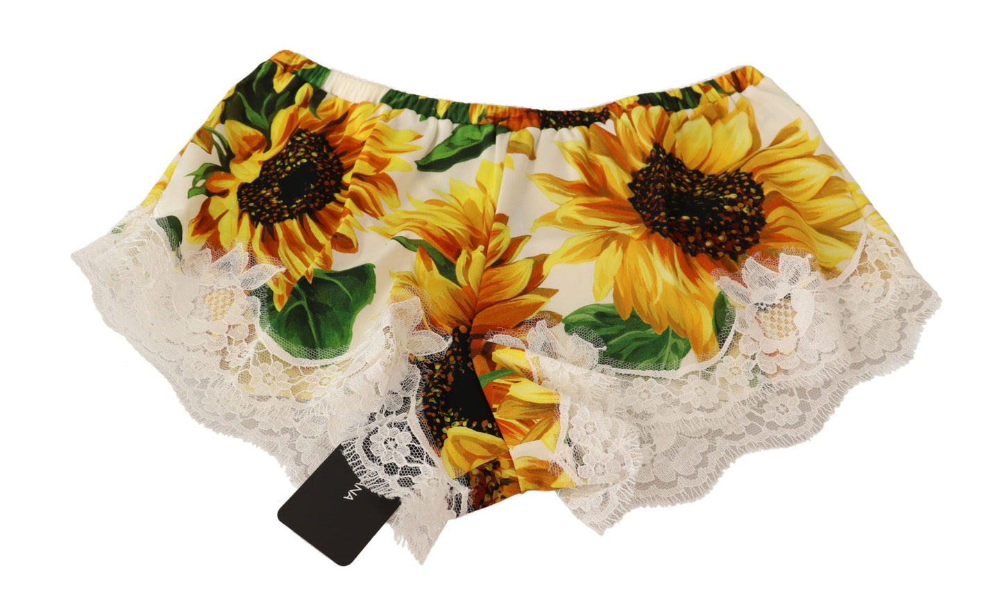 Sous-vêtements de lingerie en dentelle de tournesol blanc