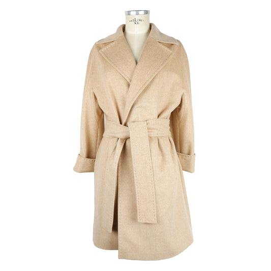 Cappotto in Lana Vergine Beige