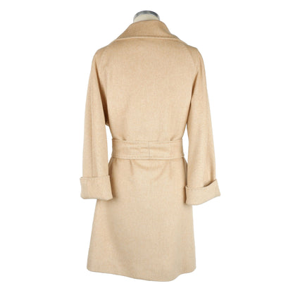 Cappotto in Lana Vergine Beige