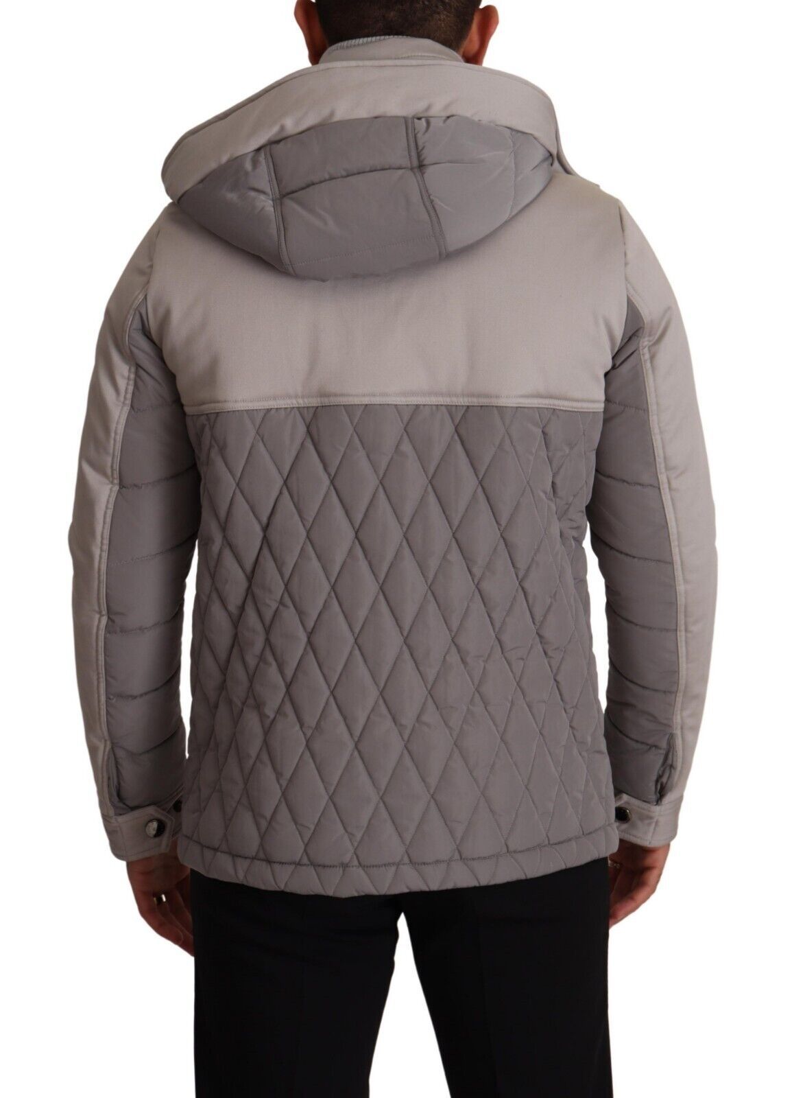 Dolce & Gabbana Elegant Lightweight Gray Windbreaker Jacket